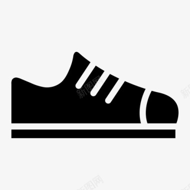 运动鞋学校运动鞋图标图标