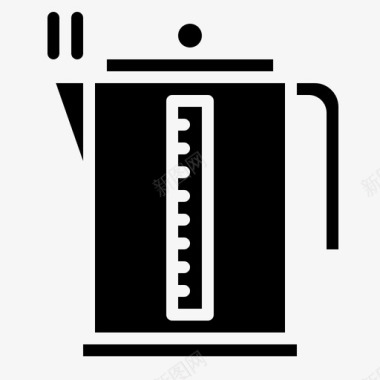 厨房包咖啡机电图标图标