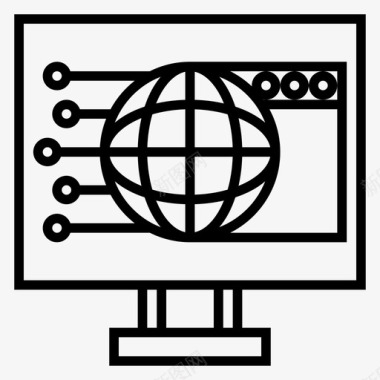 信息页面计算机信息接口图标图标