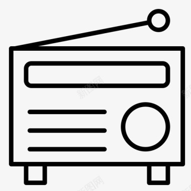 收音机音频调频图标图标