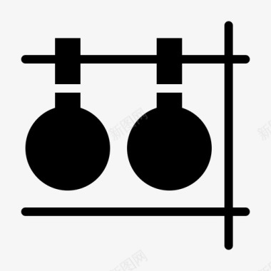 研究化学控制图标图标