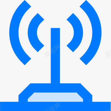 4K图标信号电信4蓝色图标图标