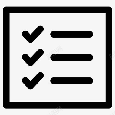 任务检查表计划图标图标