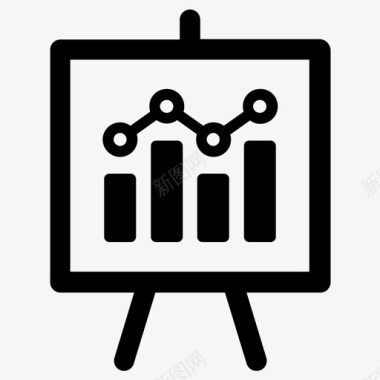 卡通报告图表分析数据图表图标图标