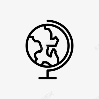 地球地图地球圆形地图图标图标
