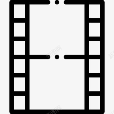 百度网盘胶片卷盘胶片工业13线性图标图标