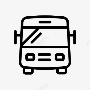 公共标识安全公共汽车汽车运输图标图标