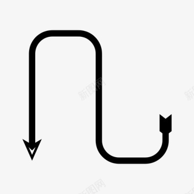 标识方向箭弓方向图标图标