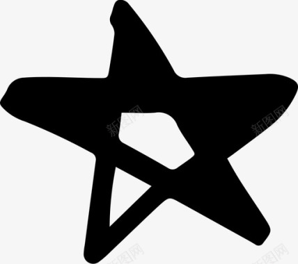 自由星星绘画夜晚图标图标