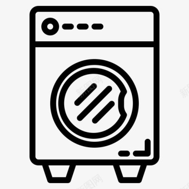 家用电器洗衣机家具图标图标