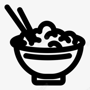 米饭碗碗饭图标图标