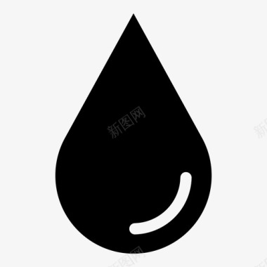自然水饮料水滴图标图标