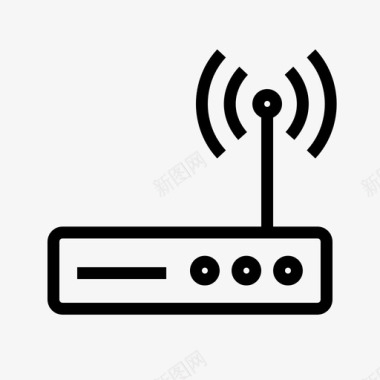 无线头戴式wifi路由器调制解调器路由器wifi图标图标