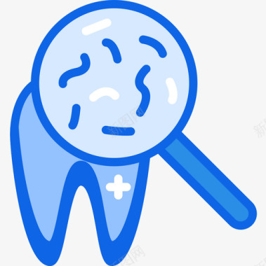 牙齿牙齿13蓝色图标图标
