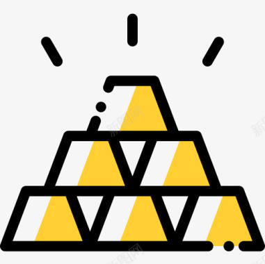 金色2019金色银行53颜色省略图标图标
