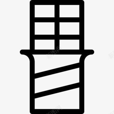 巧克力德芙巧克力巴西3线性图标图标