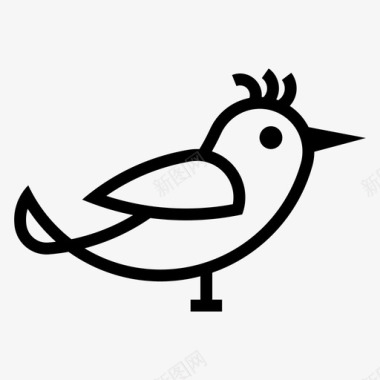 金丝雀小鸟宠物图标图标