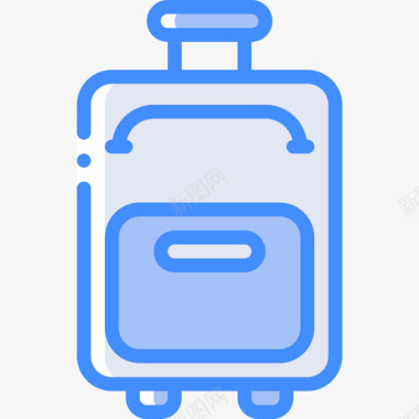 手提箱4袋蓝色图标图标