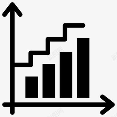 分析矢量图成长图条形图业务分析图标图标