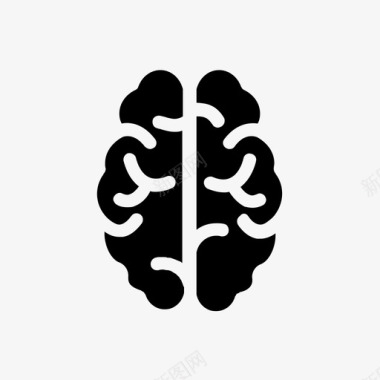 大脑解剖学人类图标图标
