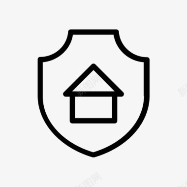 安全的家财产保护图标图标