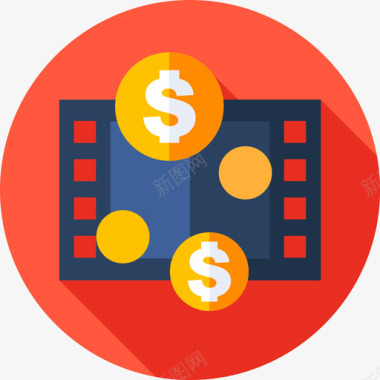 电影标志预算电影业14持平图标图标