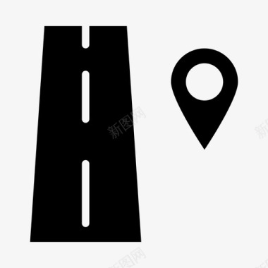 符号道路路线高速公路图标图标
