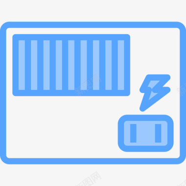 电源功率电源计算机设备5蓝色图标图标