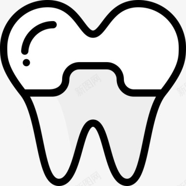牙齿图标牙齿牙齿护理13颜色缺失图标图标