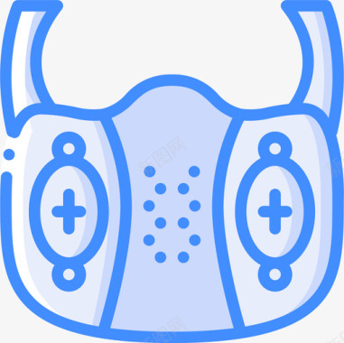 口罩蒸汽朋克4蓝色图标图标