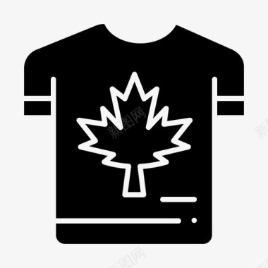 衬衫秋季加拿大图标图标