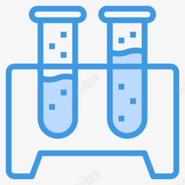 试管化学36蓝色图标图标