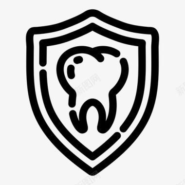 牙齿保护牙齿牙医图标图标