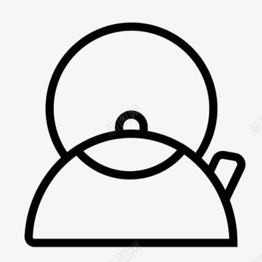 洒水壶水壶厨师烹饪图标图标