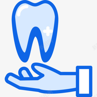 牙齿图标牙齿牙齿13蓝色图标图标