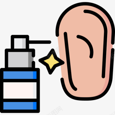 耳治疗13线色图标图标