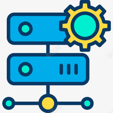网络安全托管网络安全11线性颜色图标图标