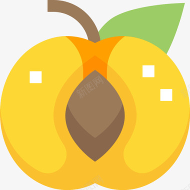 桃蔬菜和水果2平图标图标