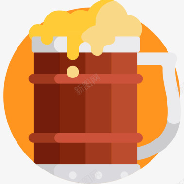 供应啤酒啤酒杯viking15扁平图标图标