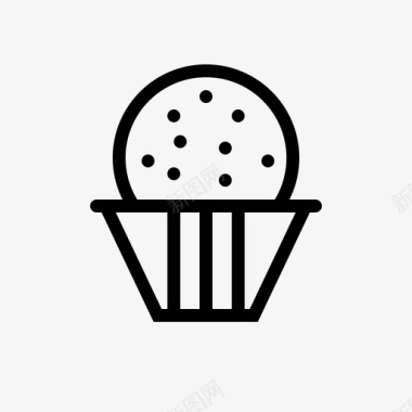杯子蛋糕蛋糕食物图标图标
