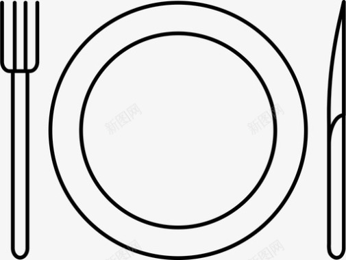 食物叉子桌子图标图标