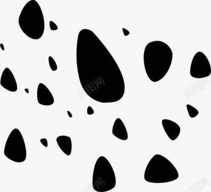 鹅卵石气泡砾石图标图标