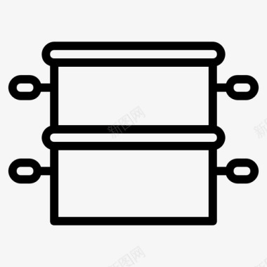 上菜厨师锅厨师烹饪图标图标