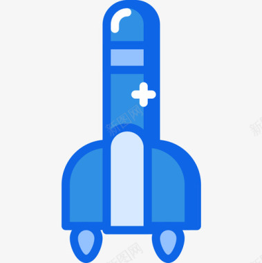 火箭科学82蓝色图标图标