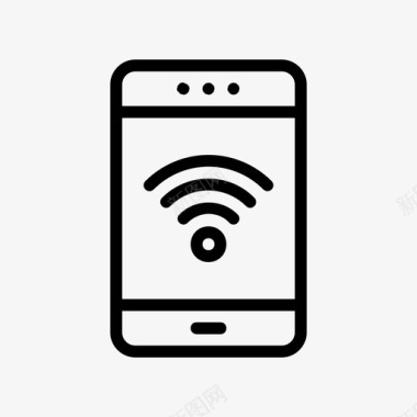 信号塔移动wifi热点信号图标图标