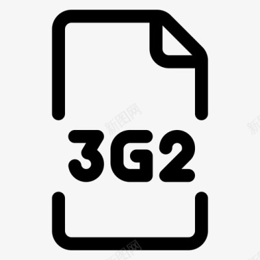 信封格式3g2文件格式图标图标