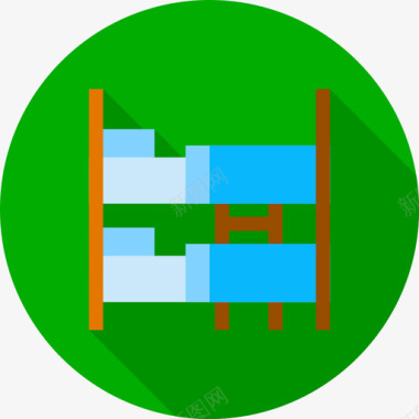 床平面图双层床床和早餐21公寓图标图标