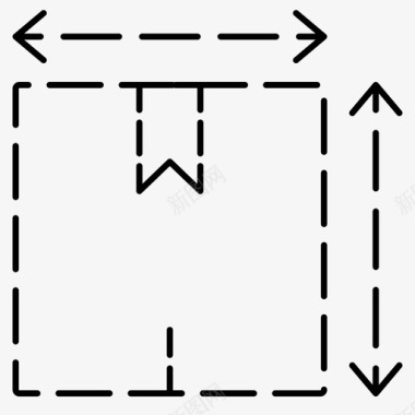 框长框大小交货包装图标图标