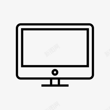 计算机台式机显示器图标图标