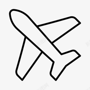 飞机航空运输图标图标